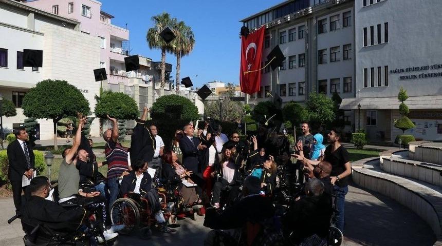 Engelliler Toros Üniversitesi’nde Kep Attı