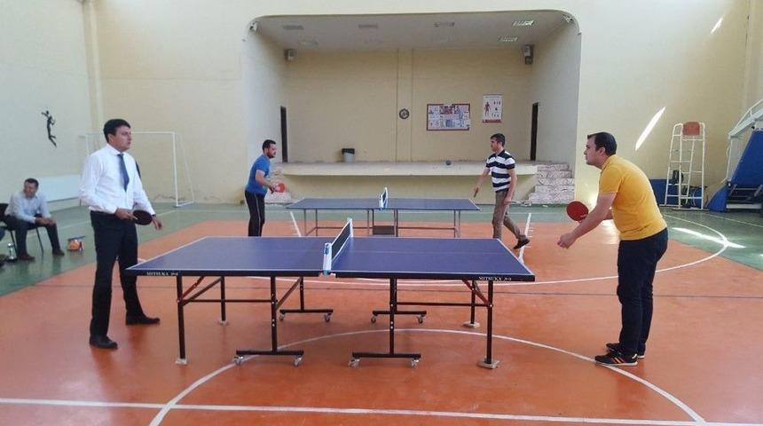 Pazarlar&rsquo;da Masa Tenisi Turnuvası