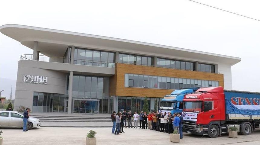 İhh Bursa&rsquo;dan Suriye&rsquo;ye 2 Tır Yardım
