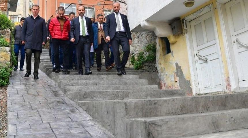 Ünye’nin Tarihi Merdivenleri Restore Ediliyor