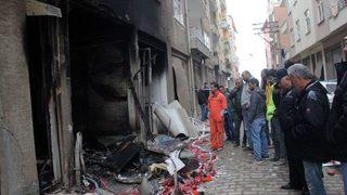 Giresun’da Yangının Neden Olduğu Patlama Sokağı Savaş Alanına Çevirdi