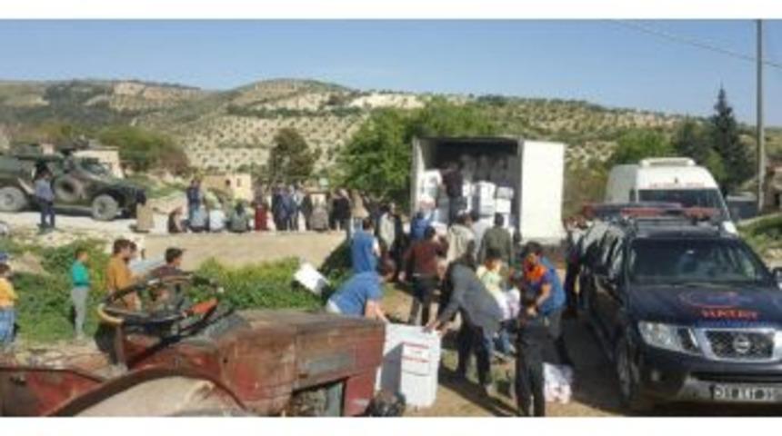 Afad&rsquo;dan Afrin Halkına Gıda Ve Temizlik Malzemesi Yardımı