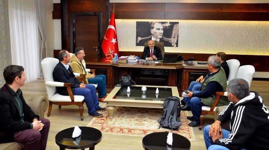 Didim &Ccedil;alışan Gazeteciler Cemiyetinden Vali K&ouml;şger&rsquo;e Ziyaret