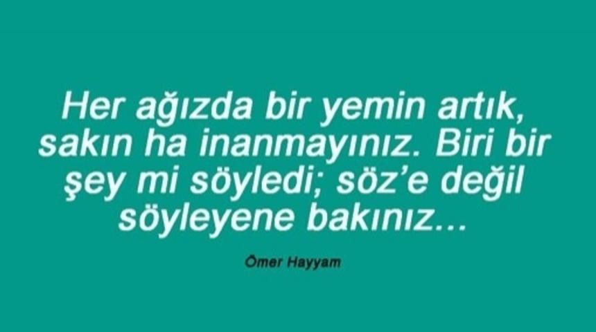 &Ouml;mer Hayyam'ın &Ouml;ğ&uuml;t Almasını Bilene Ders Niteliğinde 15 S&ouml;z ve Rubaisi