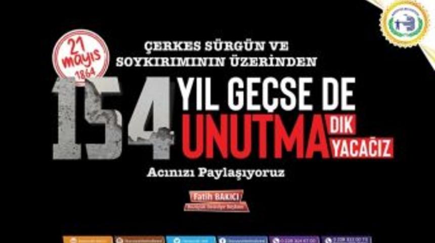 Başkan Bakıcı’dan Çerkez Soykırımı Mesajı