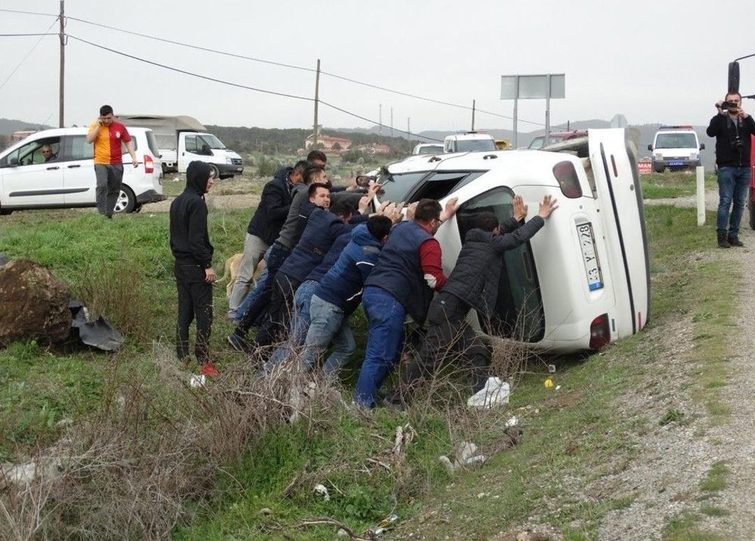 Domani&ccedil;&rsquo;te Trafik Kazası: 1 Yaralı