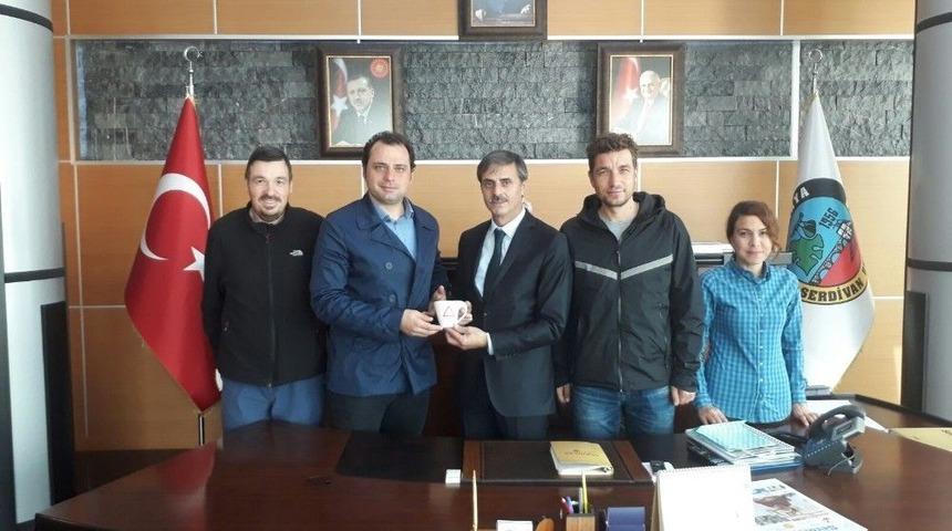 Bisikletli Gezginlerden Başkan Alemdar&rsquo;a Ziyaret