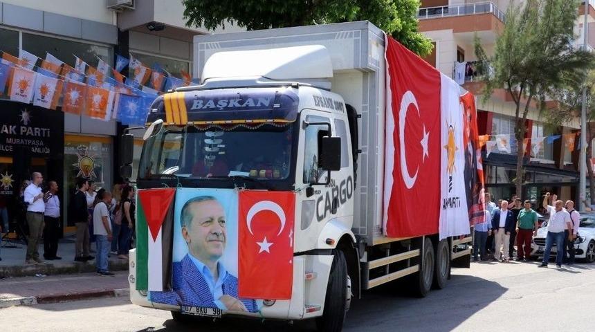 Ak Parti&rsquo;den Kud&uuml;s&rsquo;e Yardım Tırı