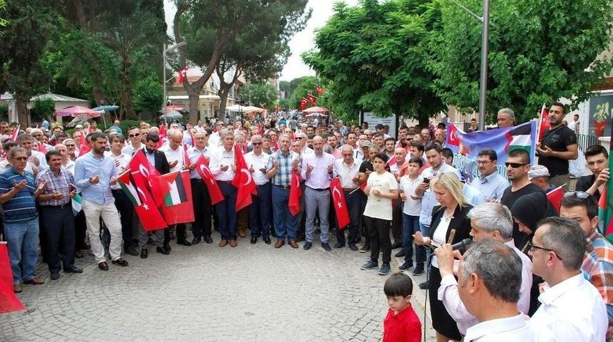 Salihli&rsquo;de İsrail Protestosu
