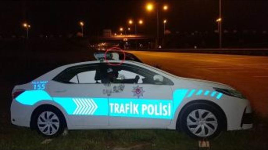 Maket Trafik Polis Ara&ccedil;larının Tepe Lambalarını &Ccedil;alanlar Yakalandı