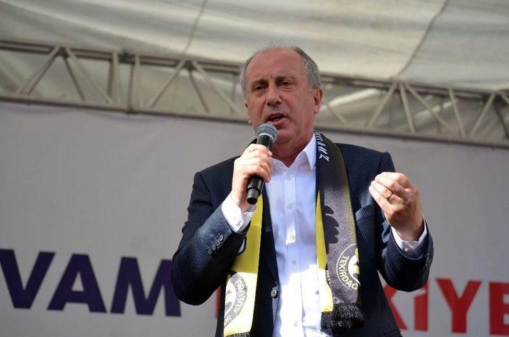 Chp Cumhurbaşkanı Adayı Ve Yalova Milletvekili Muharrem İnce Tekirdağ’da G3