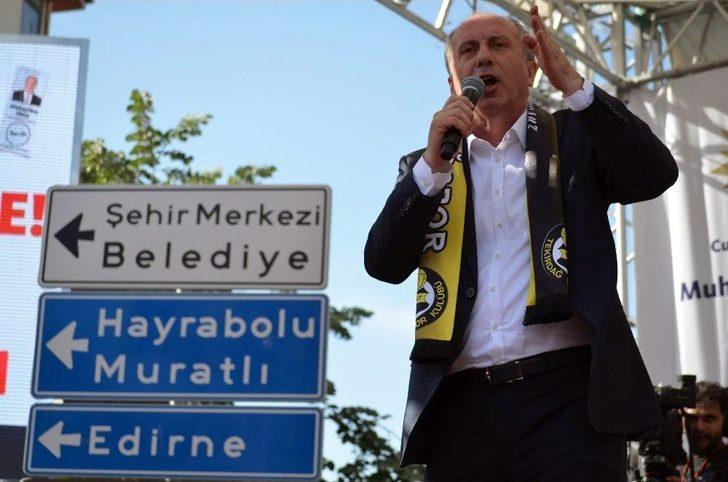 Chp Cumhurbaşkanı Adayı Ve Yalova Milletvekili Muharrem İnce Tekirdağ’da G4