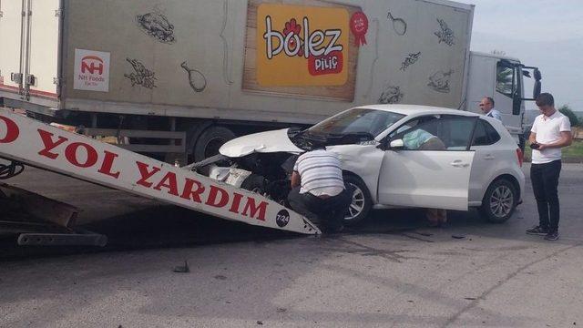 Saruhanlı’da Trafik Kazası: 2 Yaralı