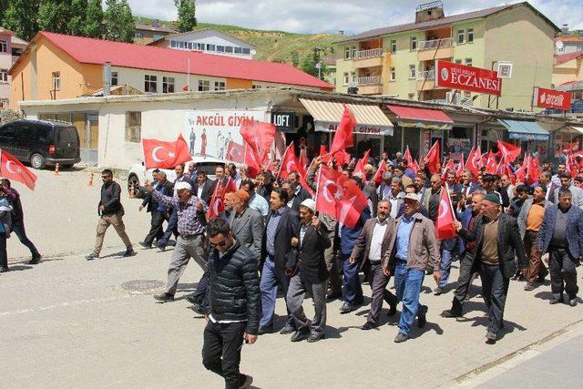 Hizan’da ‘kudüs’ Protestosu