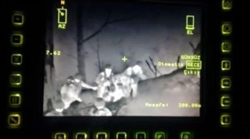 Amanos’ta Öldürülen Teröristler Termal Kamerada