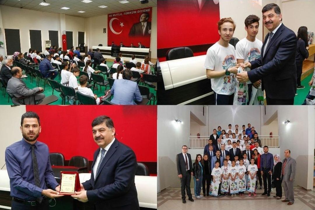 Başkan Fadıloğlu Atletleri Ağırladı