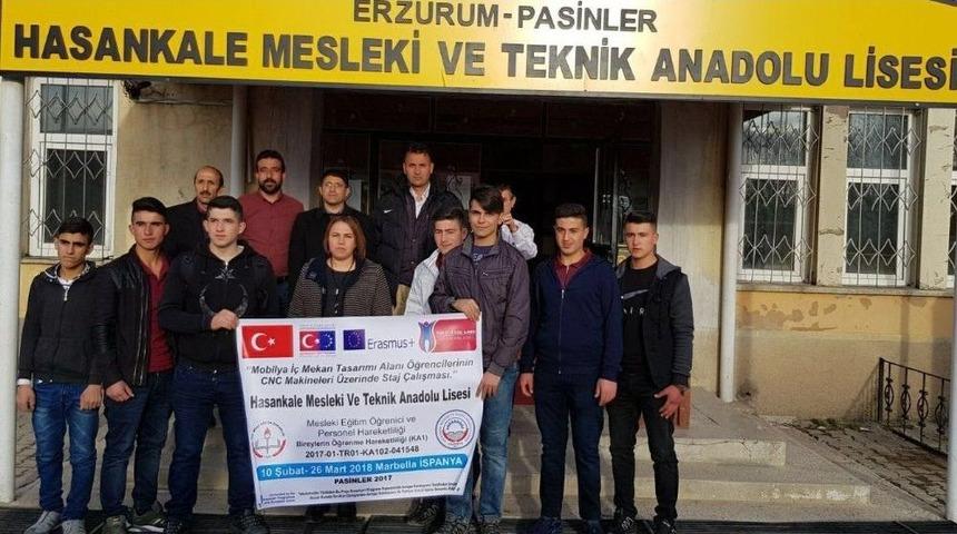 Hasankale Mtal 2018 Erasmus &Ouml;ğrenci Hareketliliği Projesi Tamamlandı
