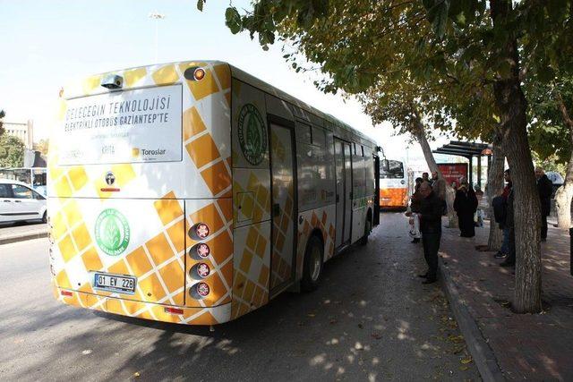 Gaziantep’te Elektrikli Otobüsler Yola Çıktı