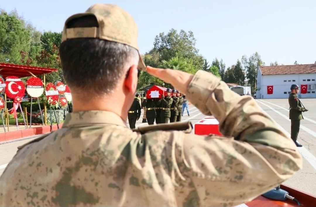 Amanos Şehidini Silah Arkadaşları Uğurladı