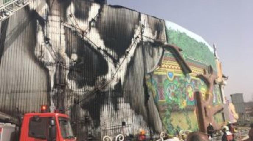 İnşaat Halindeki Ankapark’ta Yangın