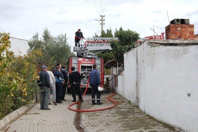 Bayramiç’te Ev Yangını