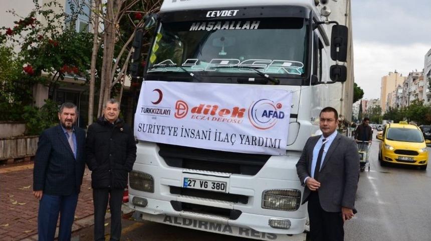 Antalya&rsquo;dan Suriye&rsquo;ye 1 Tır Dolusu İla&ccedil; Yardımı