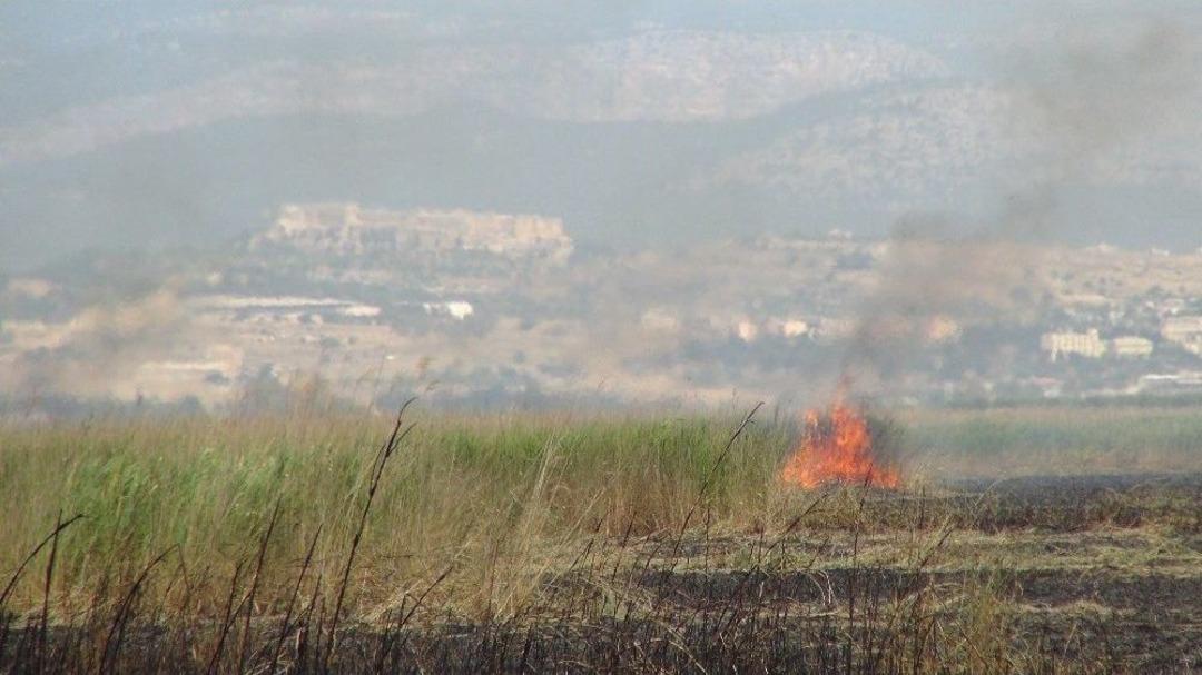 G&ouml;ksu Deltasında Yangın &Ccedil;ıktı