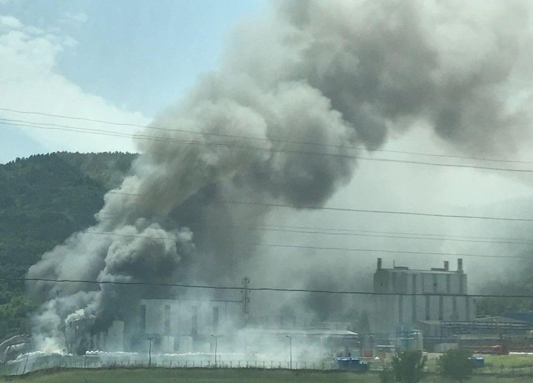 Yalova&rsquo;da Fabrika Yangını