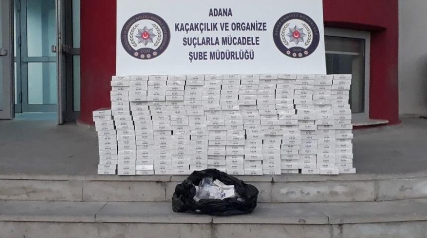 Adana&rsquo;da 2 Bin 800 Paket Ka&ccedil;ak Sigara Ele Ge&ccedil;irildi