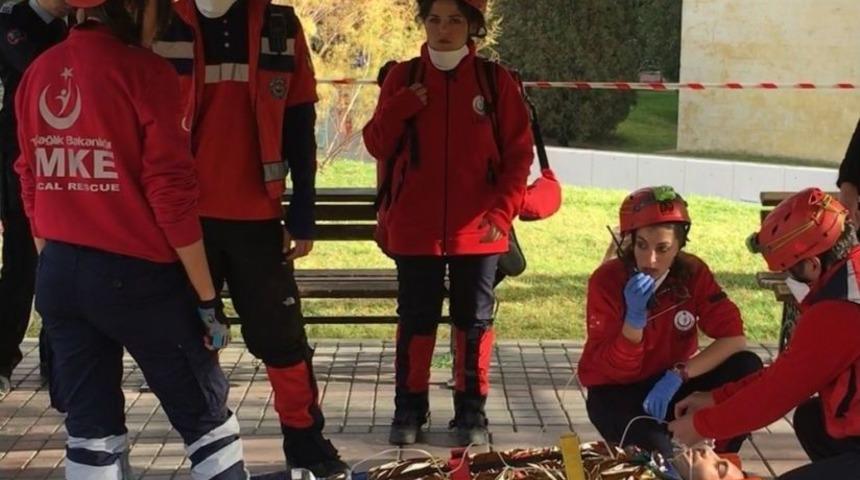 Esog&uuml; Hastanesi&rsquo;nde Yangın Tatbikatı Yapıldı