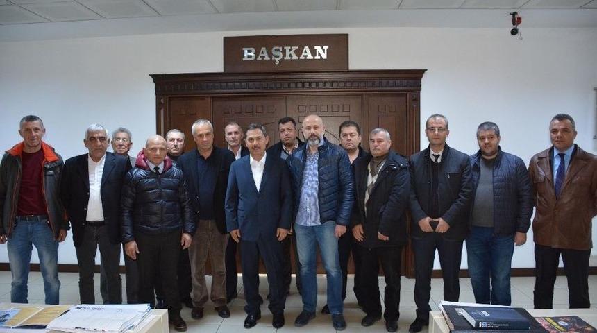 Başkan Uysal, Otob&uuml;s İşletmecilerini Ağırladı