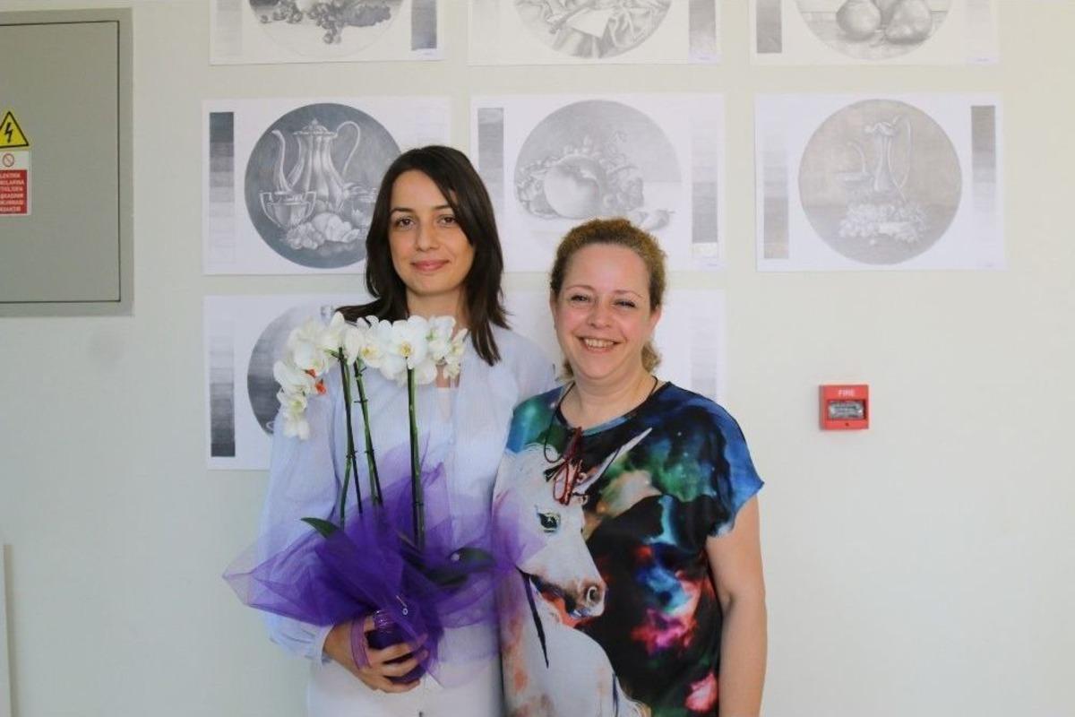 &Ouml;ğrencilerden Temel Sanat Eğitimi Sergisi