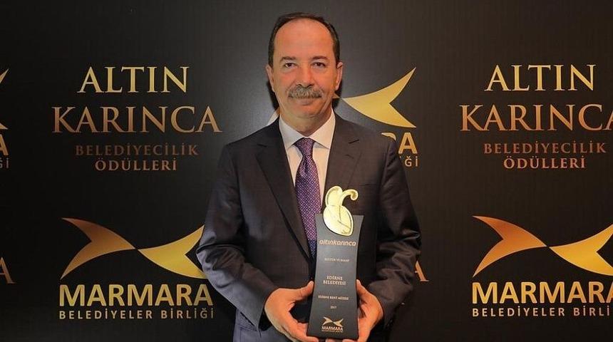 Edirne Belediyesine Bir &Ouml;d&uuml;l Daha