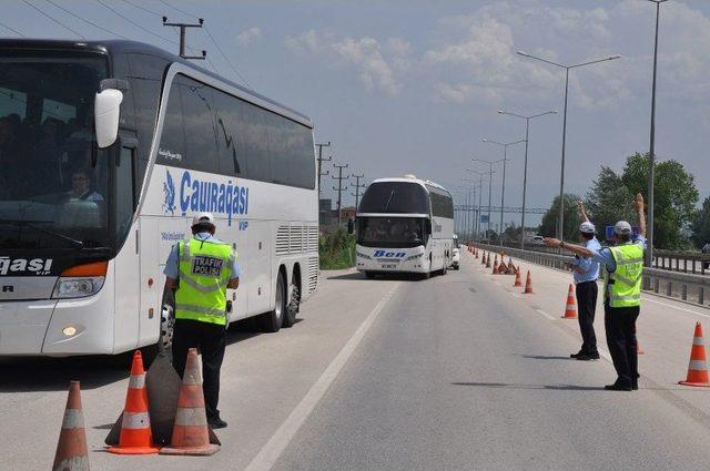 Final İçin Bursa’ya Gelen Taraftar Ve Otobüsler Didik Didik Arandı