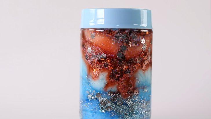 &Ccedil;ocuklarınız B&uuml;y&uuml;lenecek! Pamuk ve Boyadan Galaksi Kavanoz