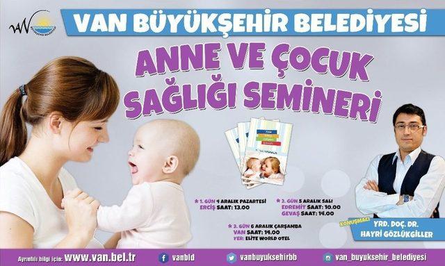 Van’da ‘anne Ve Çocuk Sağlığı’ Seminerleri