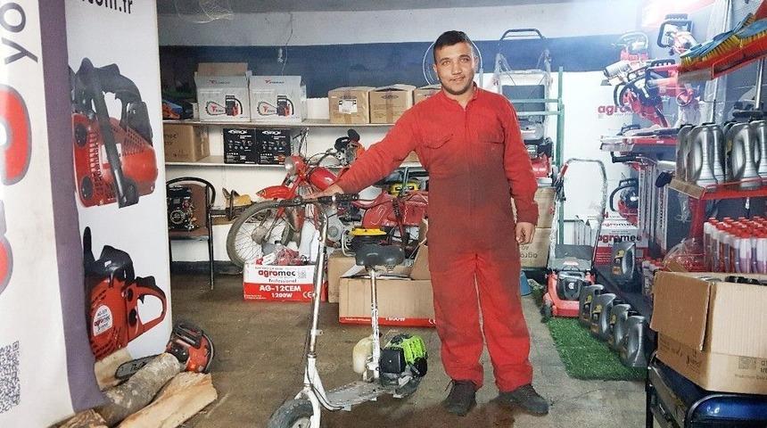 &Ccedil;im Bi&ccedil;me Makinesinden Motor Yaptı