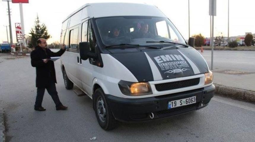 Sungurlu&rsquo;da Servis Ara&ccedil;ları Denetlendi