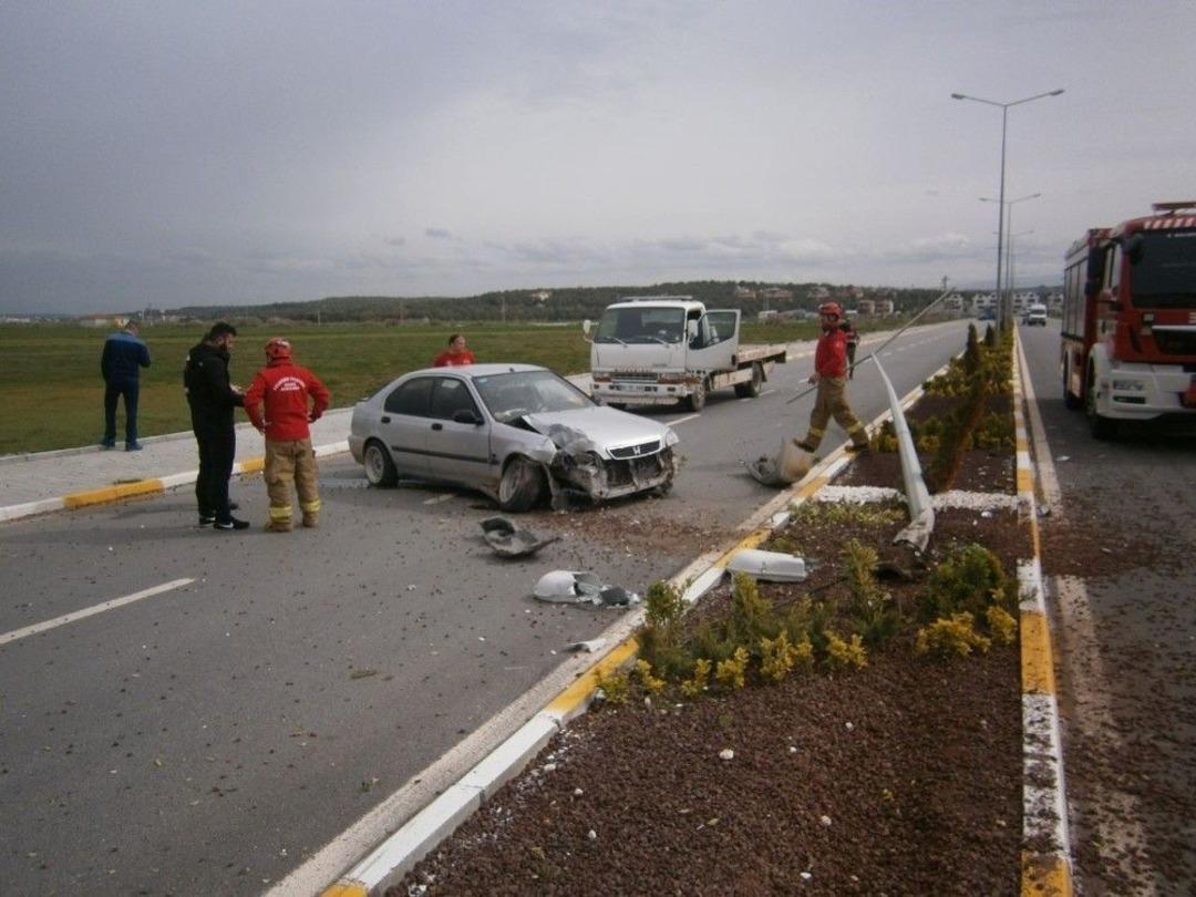 Ayvalık&rsquo;ta Kaza: 2 Yaralı