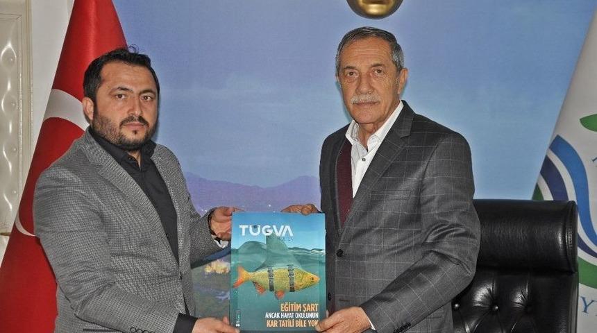 T&uuml;gva Y&ouml;netim Kurulu &Uuml;yeleri Başkan &Ouml;zdemir İle Bir Araya Geldi