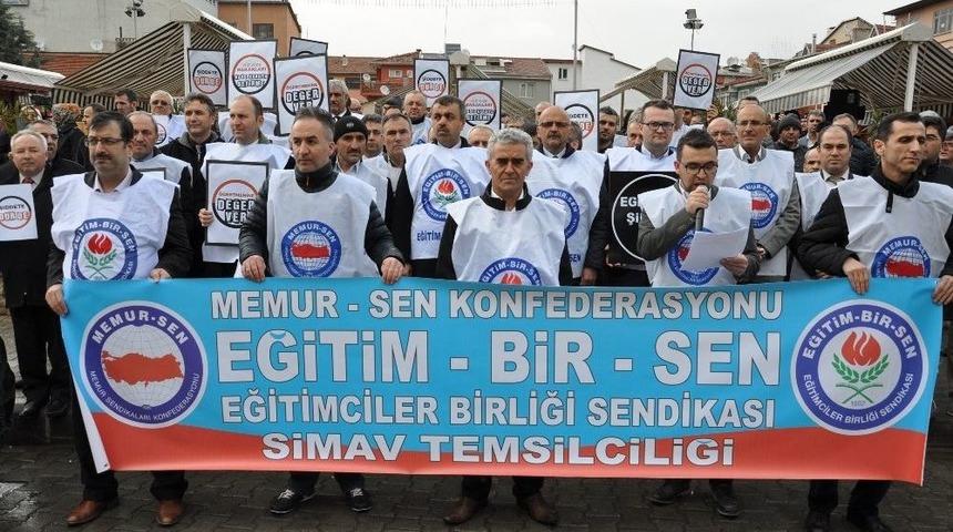 Simav Eğitim-bir-sen Üyeleri Performans Sistemine Karşı