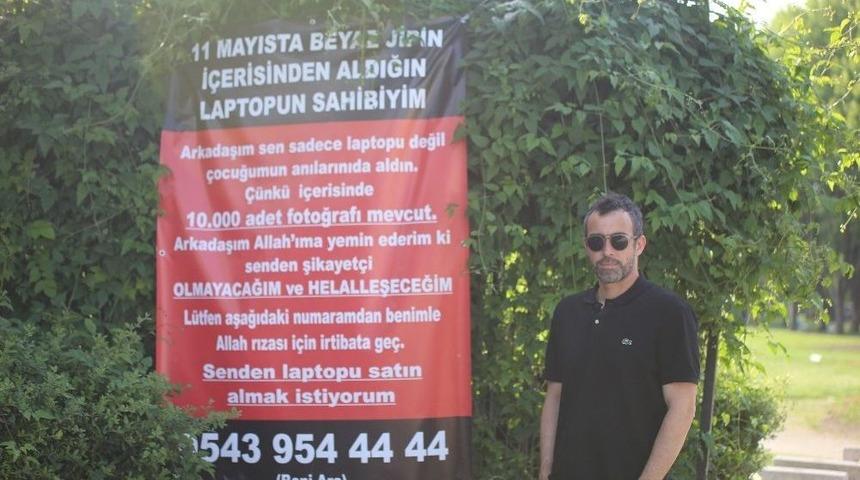 &Ccedil;alınan Bilgisayarını Satın Almak İ&ccedil;in Hırsıza Seslendi