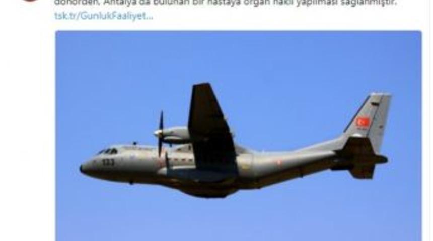 Hava Kuvvetleri Organ Nakli İ&ccedil;in U&ccedil;tu