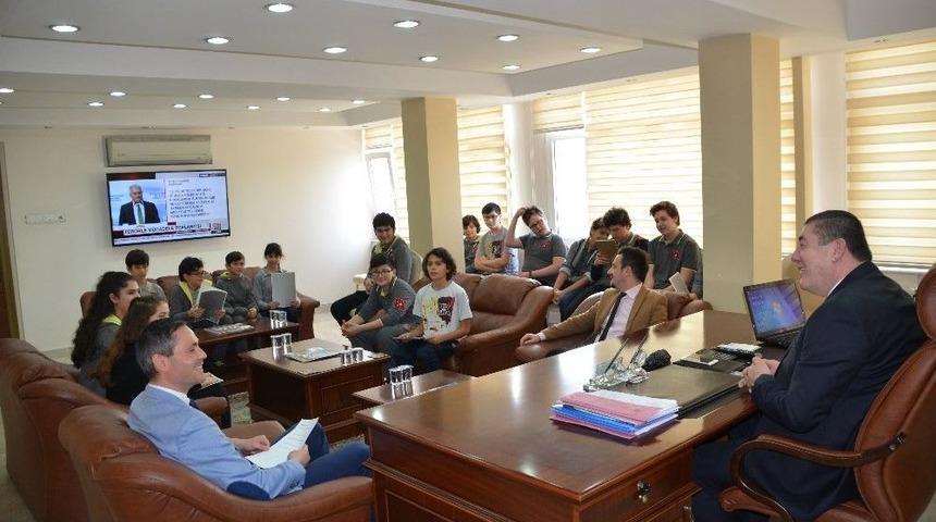 &Ouml;ğrencilerinden Başkan Tekin&rsquo;e Ziyaret