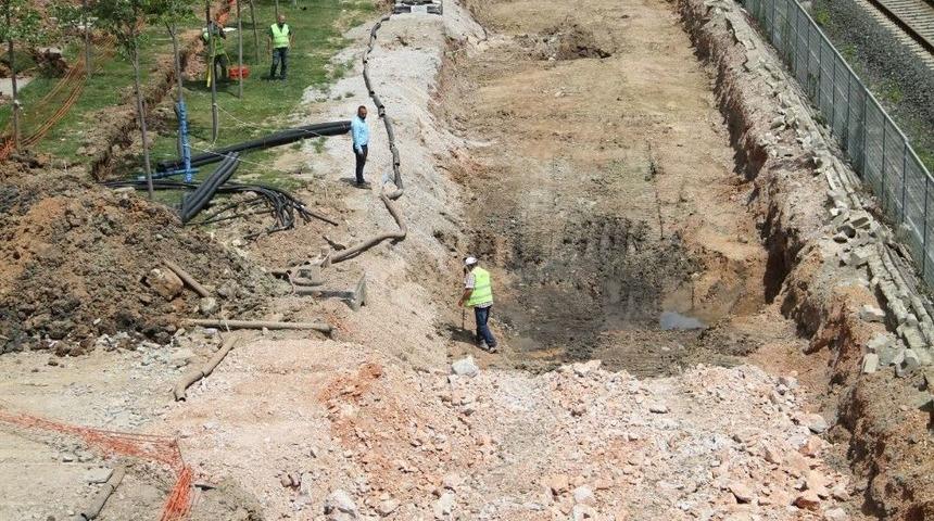 Sekapark-plaj Yolu Tramvay Hattında Hummalı &Ccedil;alışma