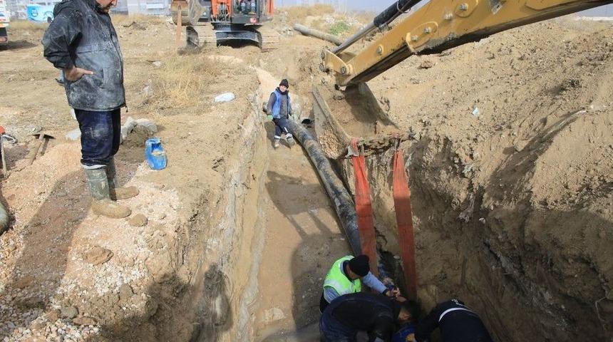 Karaman&rsquo;da Yağmur Suyu Biriken B&ouml;lgelerde Altyapı &Ccedil;alışmaları Tamamladı