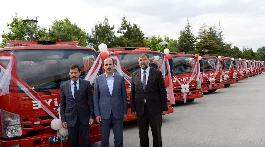 Konya İtfaiyesi Yeni Ara&ccedil;larla G&uuml;&ccedil;leniyor