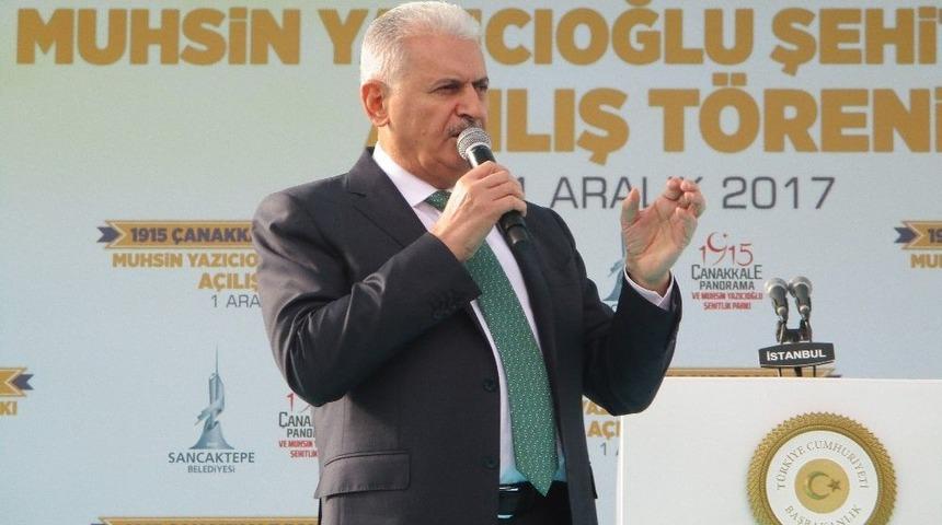 1915 &Ccedil;anakkale Panorama Ve Muhsin Yazıcıoğlu Şehitlik Parkı&rsquo;nın A&ccedil;ılışını Başbakan Binali Yıldırım Yaptı