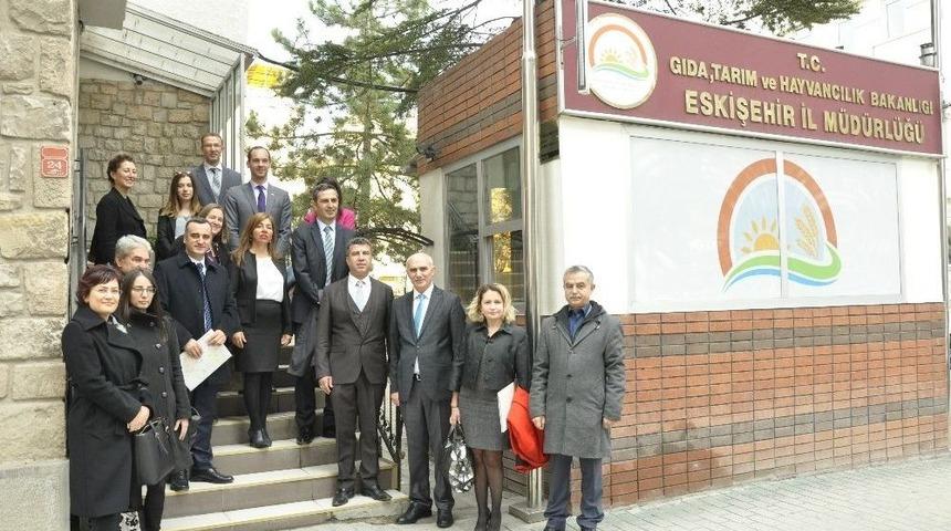 Ab Bakanlığı Müsteşar Yardımcısı Yücel, İl Gıda, Tarım Ve Hayvancılık Müdürlüğü’nü Ziyaret Etti