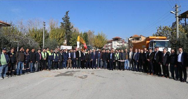 Pamukkale Fatih Mahallesi’nde Üst Yapı Çalışmaları Başladı